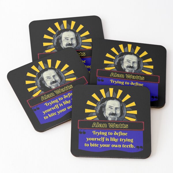 Item preview, Alan Watts Quote. (To Define Yourself). designed and sold by SimplerrrHQ.