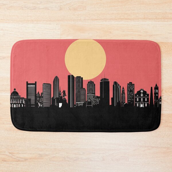 Item preview, boston skyline minimal designed and sold by BekimART2.