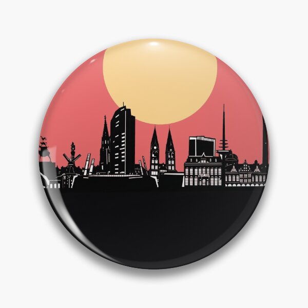 Item preview, bremen skyline minimal designed and sold by BekimART2.