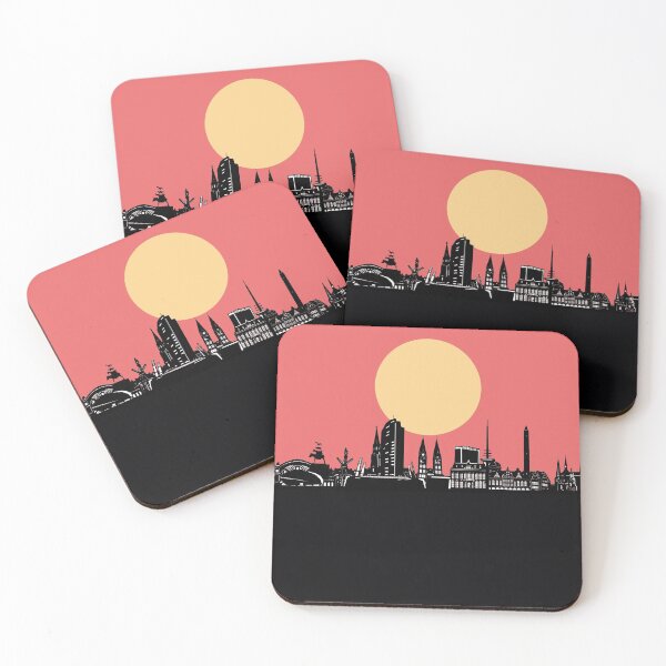 Item preview, bremen skyline minimal designed and sold by BekimART2.