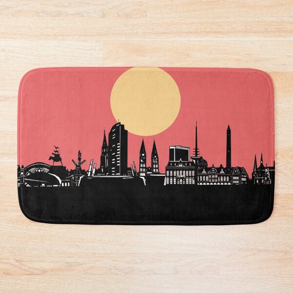 Item preview, bremen skyline minimal designed and sold by BekimART2.