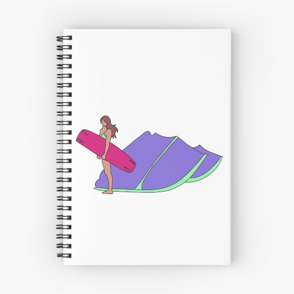 Item preview, Kitesurf Kiteboard Girl Ready to Kite designed and sold by TheSaltSirens.