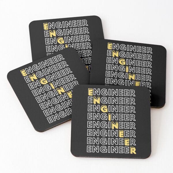Item preview,  Engineer Typographic Text designed and sold by My Cool Store.