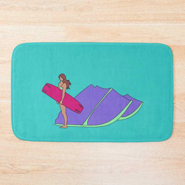 Item preview, Kitesurf Kiteboard Girl Ready to Kite designed and sold by TheSaltSirens.