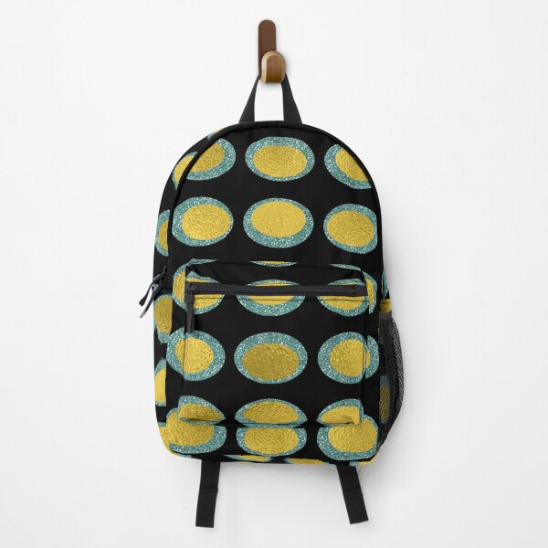 Item preview, Mid Century Modern | Aqua Glitter and Gold Foil | Cherie's Art (c)2020 designed and sold by CheriesArt.