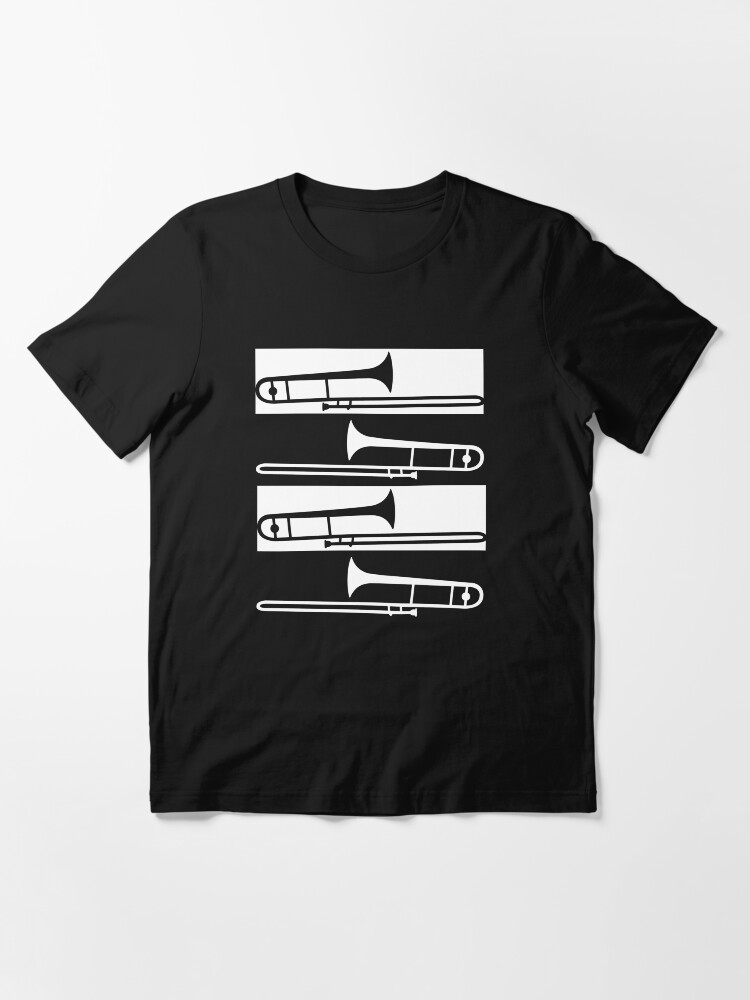 "Trombone Gift Trombone Teacher Trombone Silhouette" Tshirt for Sale