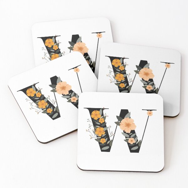 Item preview, Floral W designed and sold by zafirahansen.