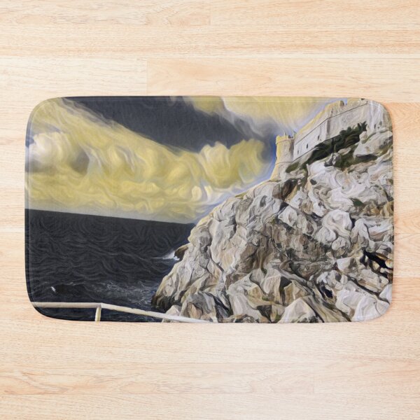 Item preview, Dubrovnik Sea View  Old Town Digital Painting designed and sold by Simona Balan.