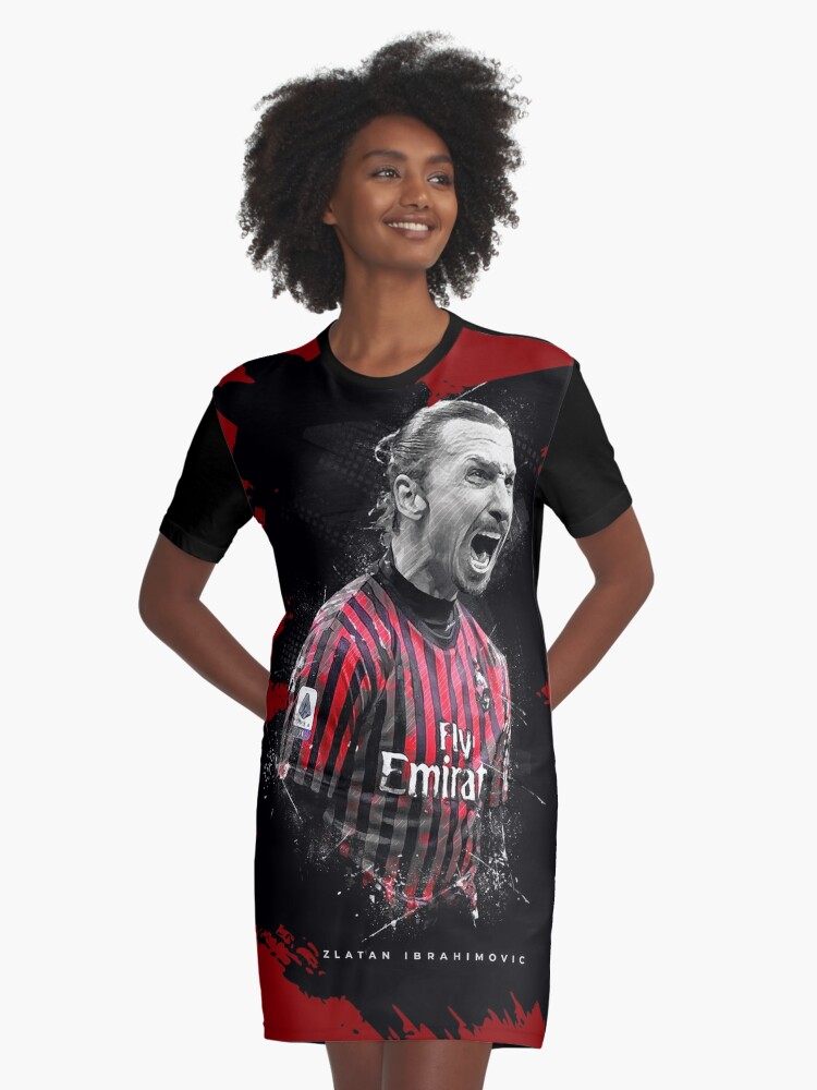 Vestido camiseta «Zlatan Ibrahimovic Milán» de alessiofano | Redbubble