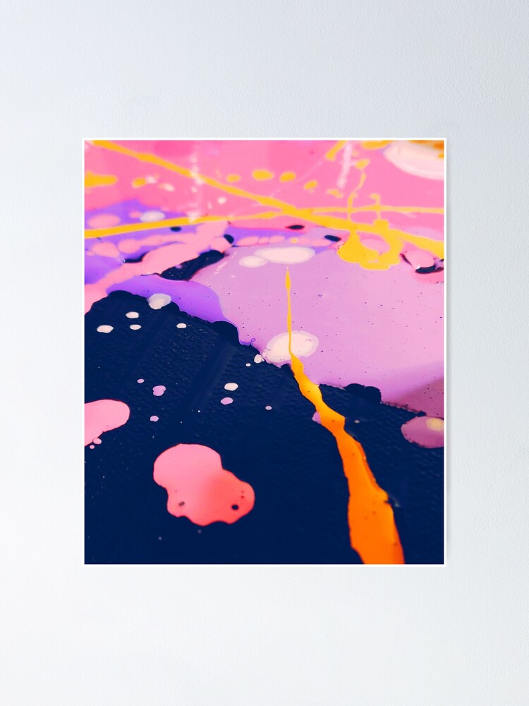 "Colorful Caos Hand Painted Artwork" Poster for Sale by Saraartwork