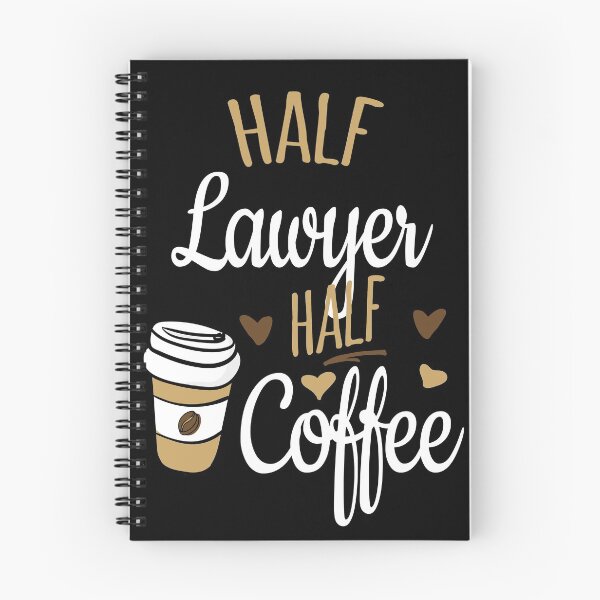 Aperçu de l'œuvre Half Lawyer Half Coffee, Funny Lawyer Gift créée et vendue par Ripper19.