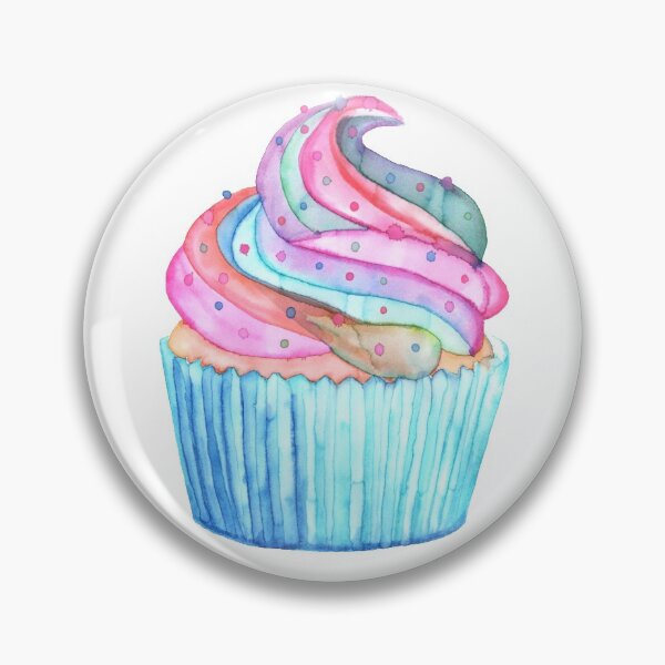 Item preview, Watercolor Cupcake designed and sold by RoxyTocin.
