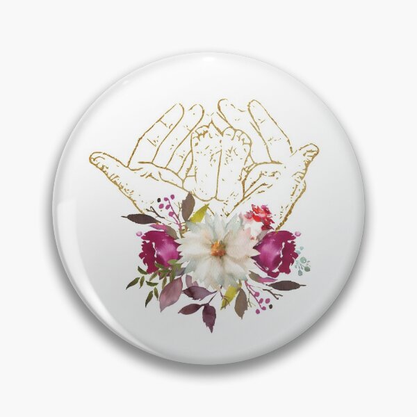 Item preview, Holding a Baby Foot Vintage Floral Romantic Roses  designed and sold by Lawandmedical.
