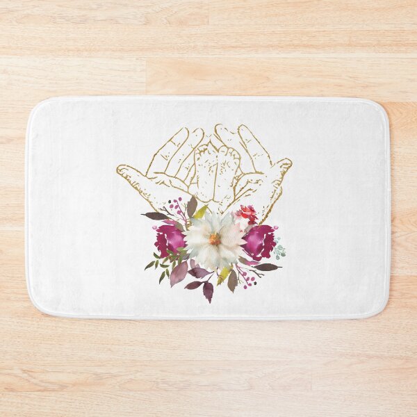 Item preview, Holding a Baby Foot Vintage Floral Romantic Roses  designed and sold by Lawandmedical.