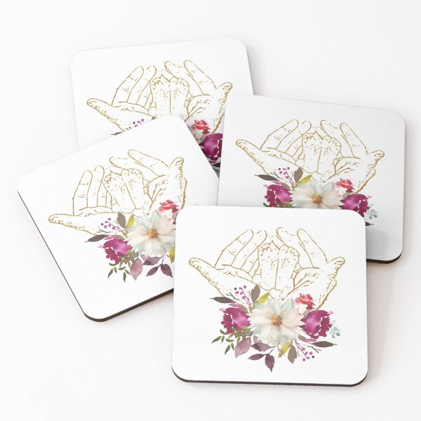 Item preview, Holding a Baby Foot Vintage Floral Romantic Roses  designed and sold by Lawandmedical.