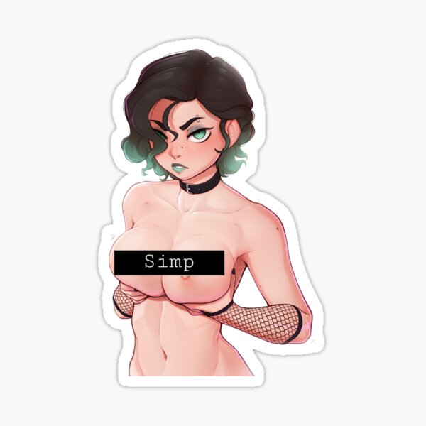 Goth anime girl Sticker