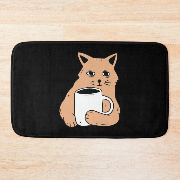 Item preview, Cat With Coffee Cup designed and sold by OnepixArt.