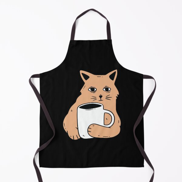 Item preview, Cat With Coffee Cup designed and sold by OnepixArt.