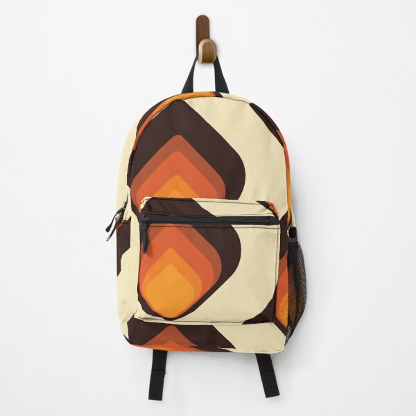 Item preview, Mid-Century Modern Orange and Brown Tear Drop designed and sold by MonstersMashU.
