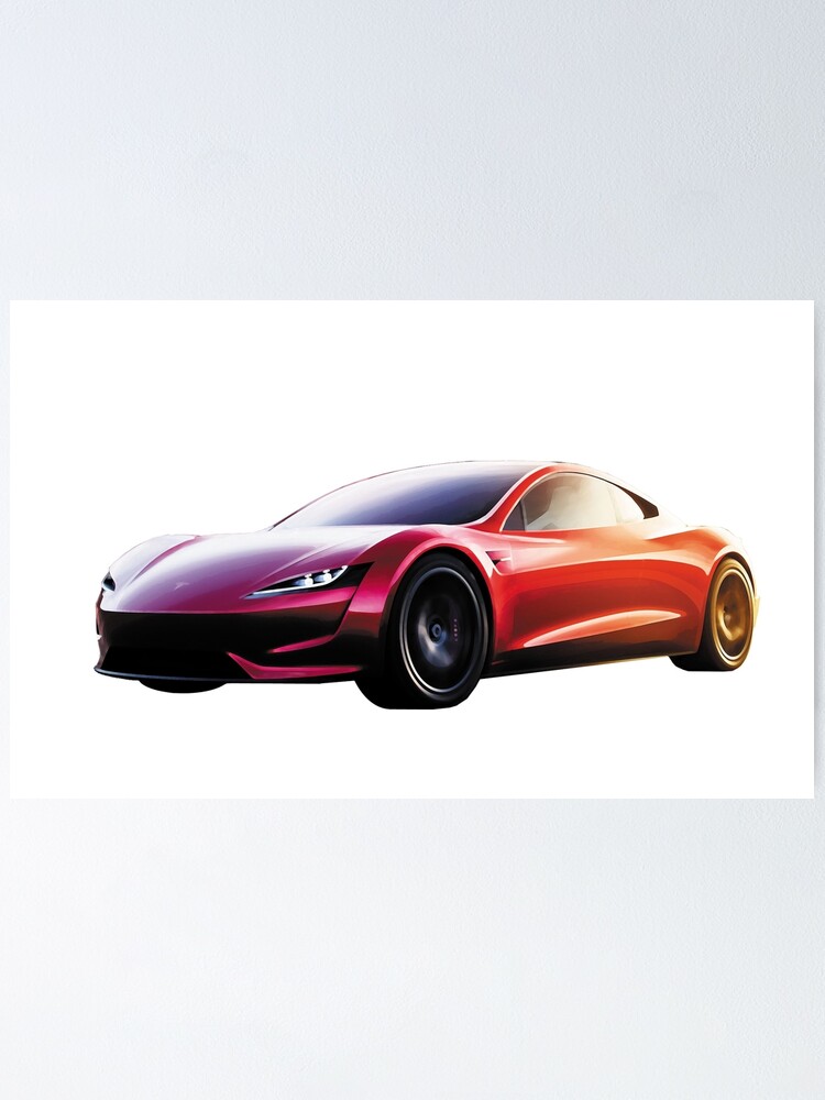 Tesla Roadster Poster  
