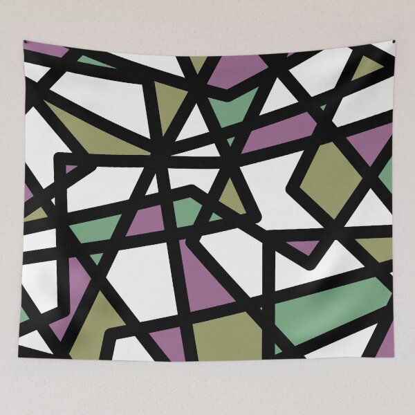 Item preview, Modern Muted Colors Geometric Lines and Shapes designed and sold by Whoopsidoodle.
