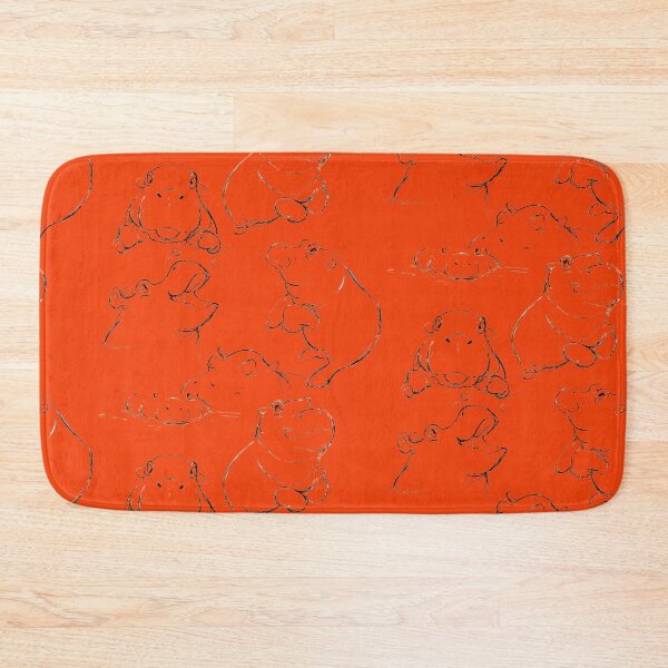 Item preview, hipopótamo naranja designed and sold by amy greaves.