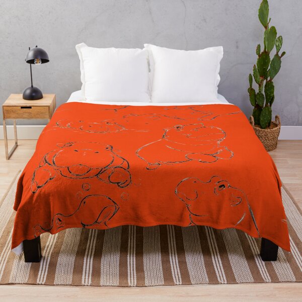 Item preview, orange hippopotamus designed and sold by amy greaves.