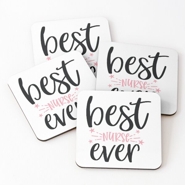Item preview, Funny gift for nurses Black and Pink Typography - Best Nurse Ever designed and sold by TamGustam.