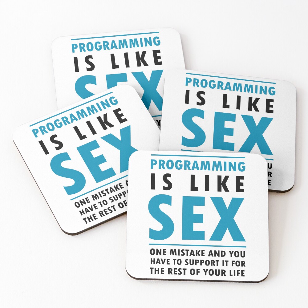 Item preview, Coasters (Set of 4) designed and sold by ProgrammingMeme.