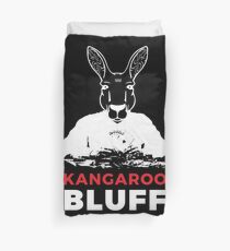 Smart Kangaroo Bluff Poker | Animal Character Art Duvet Cover
