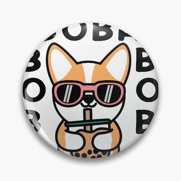 Aperçu de l'œuvre Chien mignon - Boba Cute Anime Dog Corgi Kawaii Tea Drink créée et vendue par IyadBro.