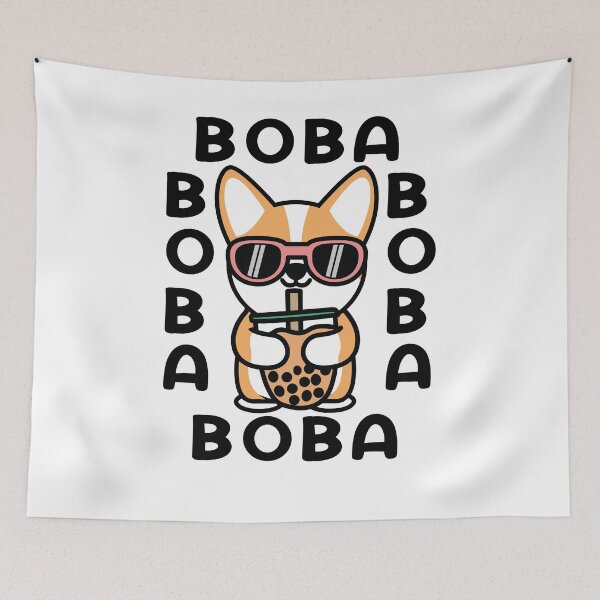 Item preview, Cute Dog - Boba Cute Anime Dog Corgi Kawaii Tea Drink designed and sold by IyadBro.