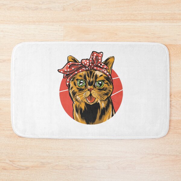 Item preview, Gato Bengala, Dulce Gatito Con Bandana, Gato Amarillo Con Ojos Verdes designed and sold by . JustBeUnique ..