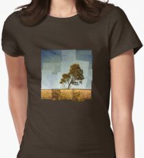 Abstract Landscape Women's Fitted T-Shirt