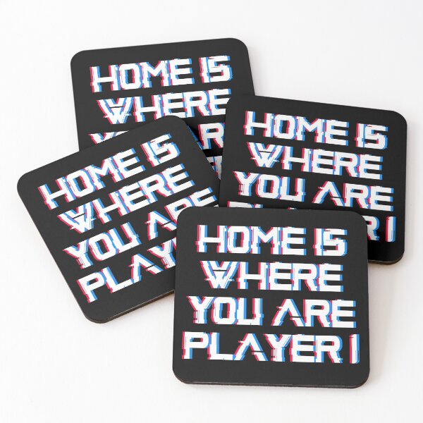 Item preview, Home is where you are Player 1, gaming gamer gift idea designed and sold by AS-Shirts.