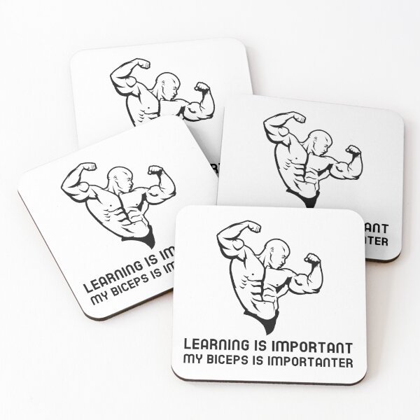 Item preview, Learning is important my biceps is importanter designed and sold by josephsteez.