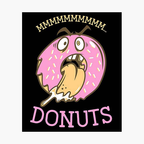 Artikelvorschau, Mmm Donuts Lover - Lustiger Donut Lover Witz entworfen und verkauft von jacks-tees.