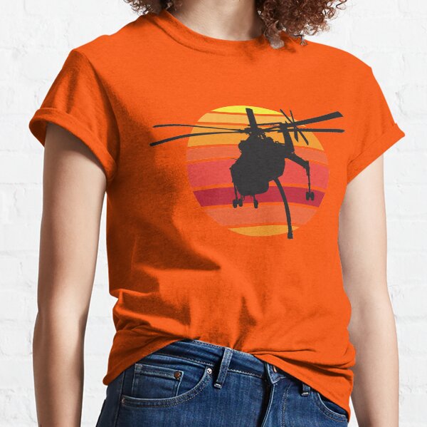 Sikorsky S-64F Skycrane Helicopter : Classic T-Shirt