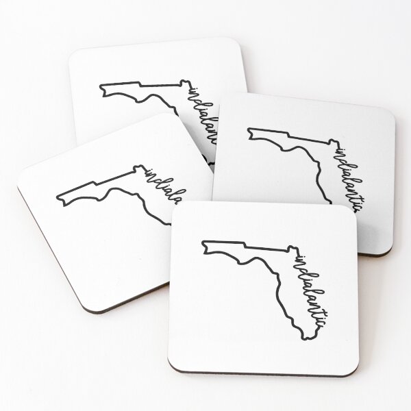 Artikelvorschau, Indialantic Florida State Map Silhouette entworfen und verkauft von redwoodandvine.