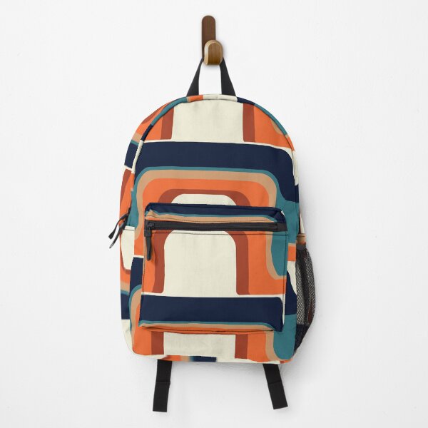 Item preview, Mid-Century Modern Meets 1970s Orange & Blue designed and sold by MonstersMashU.