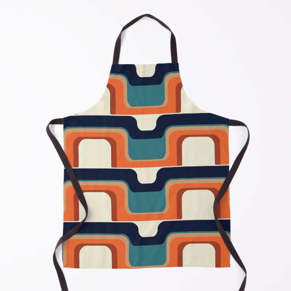 Item preview, Mid-Century Modern Meets 1970s Orange & Blue designed and sold by MonstersMashU.