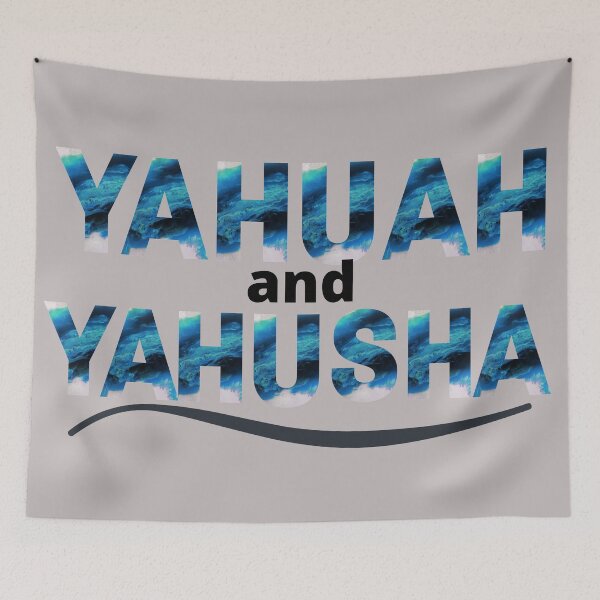 Item preview, Yahuah (LORD) and Yahusha (Jesus) blue wave designed and sold by DaughterofYah.