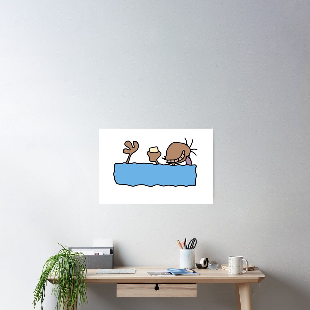 "Ren's Beloved Icecream Bar Ren and Stimpy" Poster for Sale by