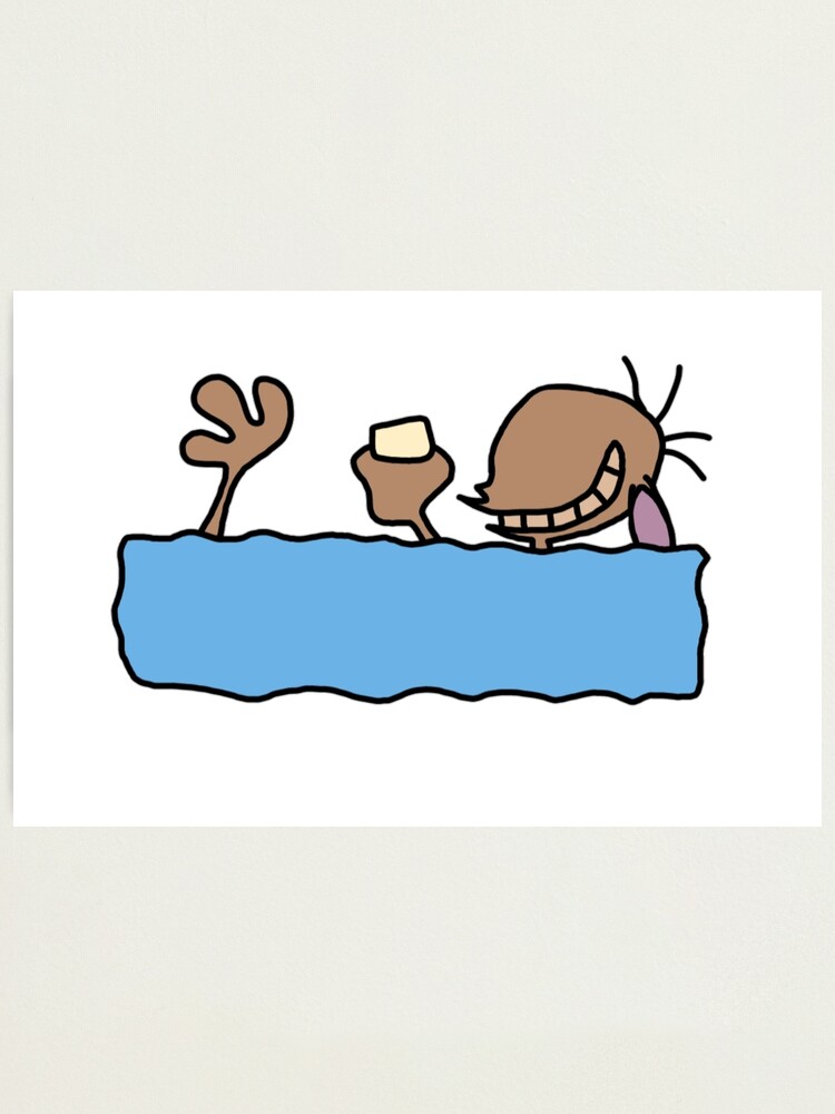 "Ren's Beloved Icecream Bar Ren and Stimpy" Photographic Print for