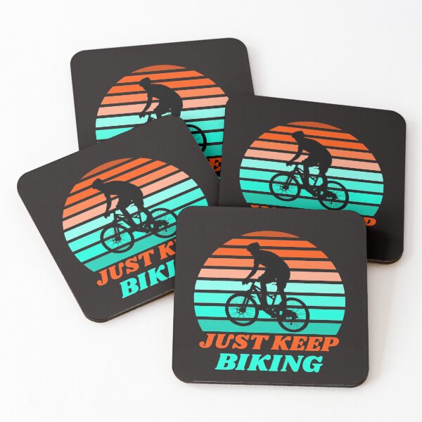 Item preview, Just Keep Biking Sunset Biker designed and sold by davestees506.
