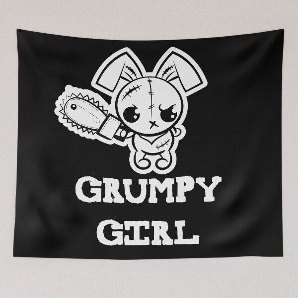 Item preview, Grumpy Girl Grumpy Voodoo Bunny Cute Monster  designed and sold by ProjectX23.