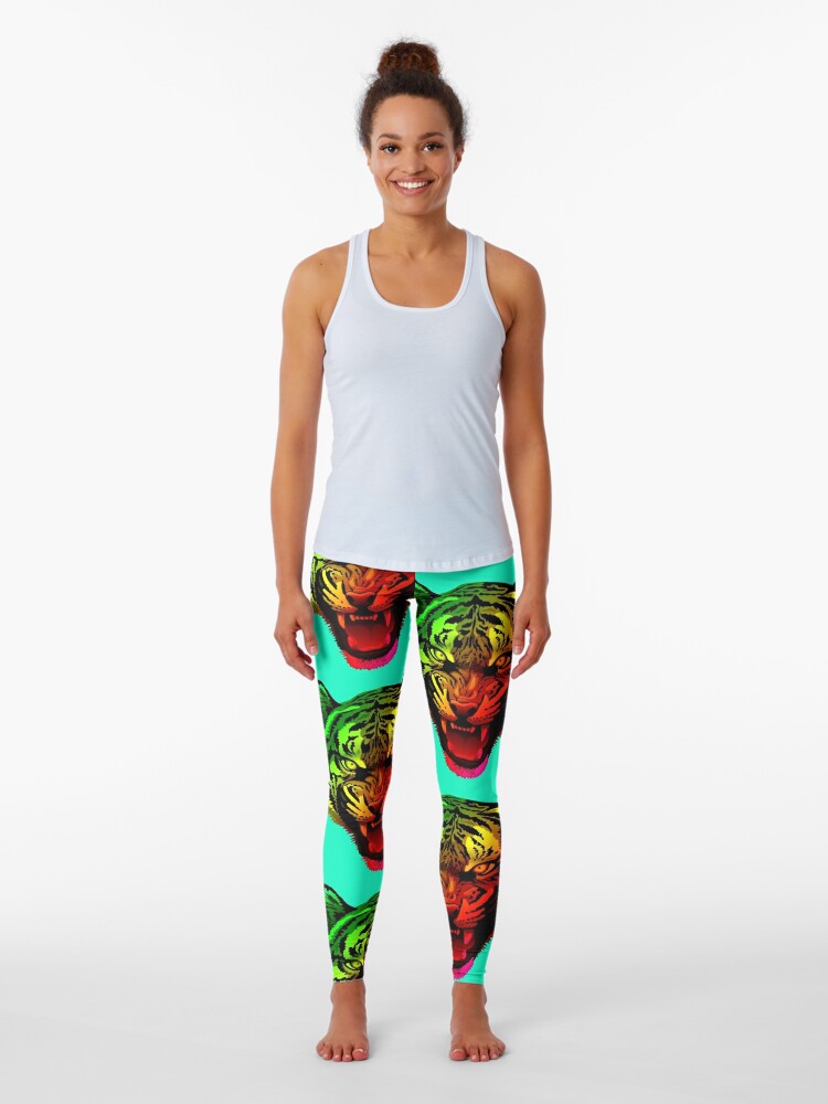 Rainbow Tiger Leggings for Sale by Coward