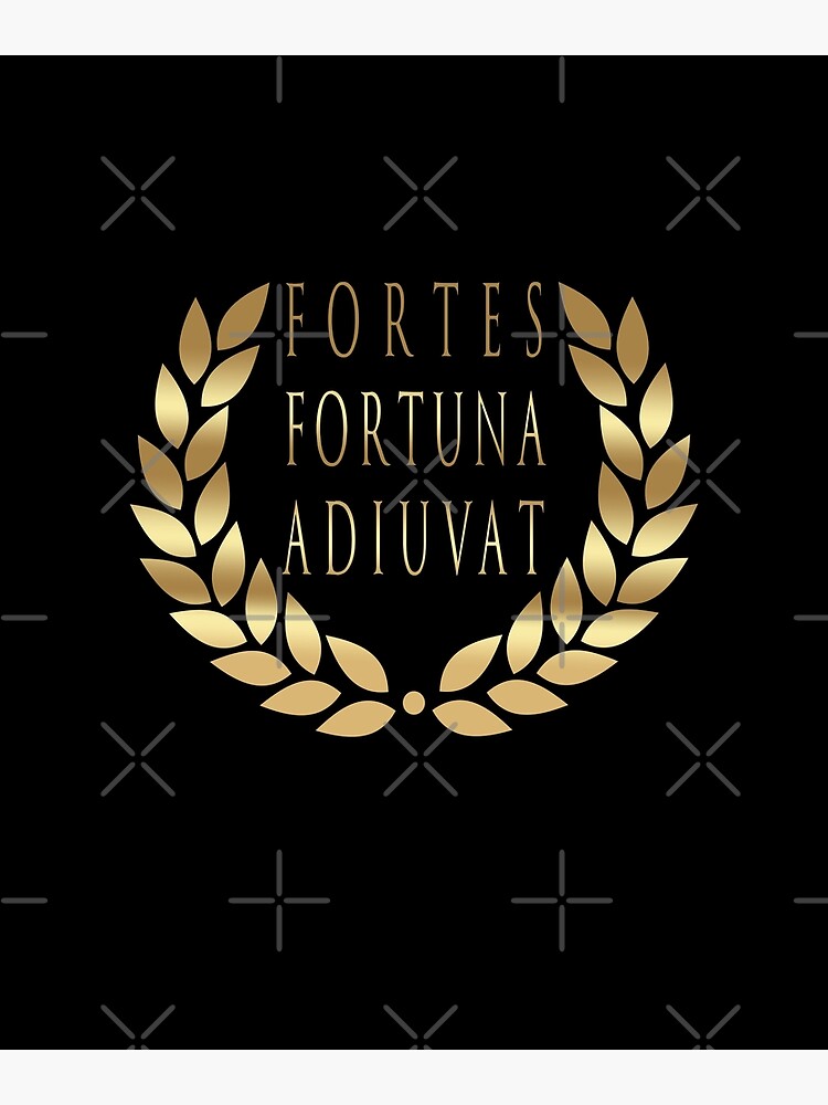 Fortes Fortuna Adiuvat - Fortune Favors The Bold - Powerful Motto - Latin  Motto Poster for Sale by RKasper