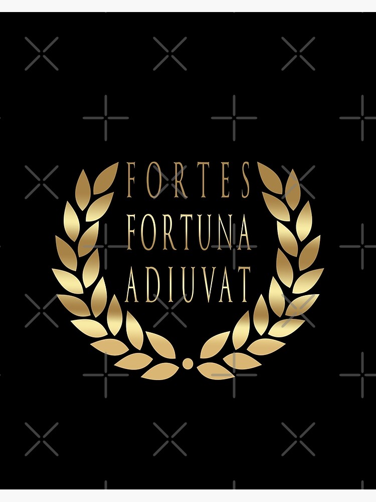 Fortes Fortuna Adiuvat - Fortune Favors The Bold - Powerful Motto - Latin  Motto Art Board Print for Sale by RKasper