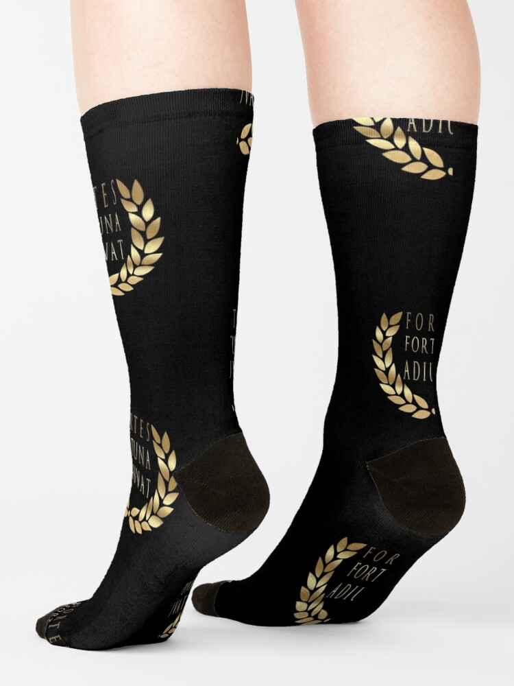 Fortes Fortuna Adiuvat - Fortune Favors The Bold - Powerful Motto - Latin  Motto Socks for Sale by RKasper